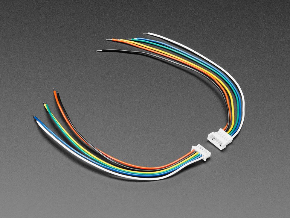 Adafruit 1,25 mm pitch 6-pin kabel bijpassend paar - 10 cm lang