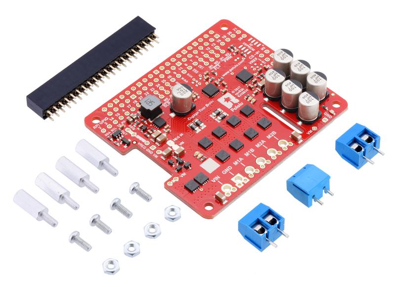 Pololu Dual G2 HighPower motor driver 24v14 voor raspberry pi (Gedeeltelijke kit) Opencircuit