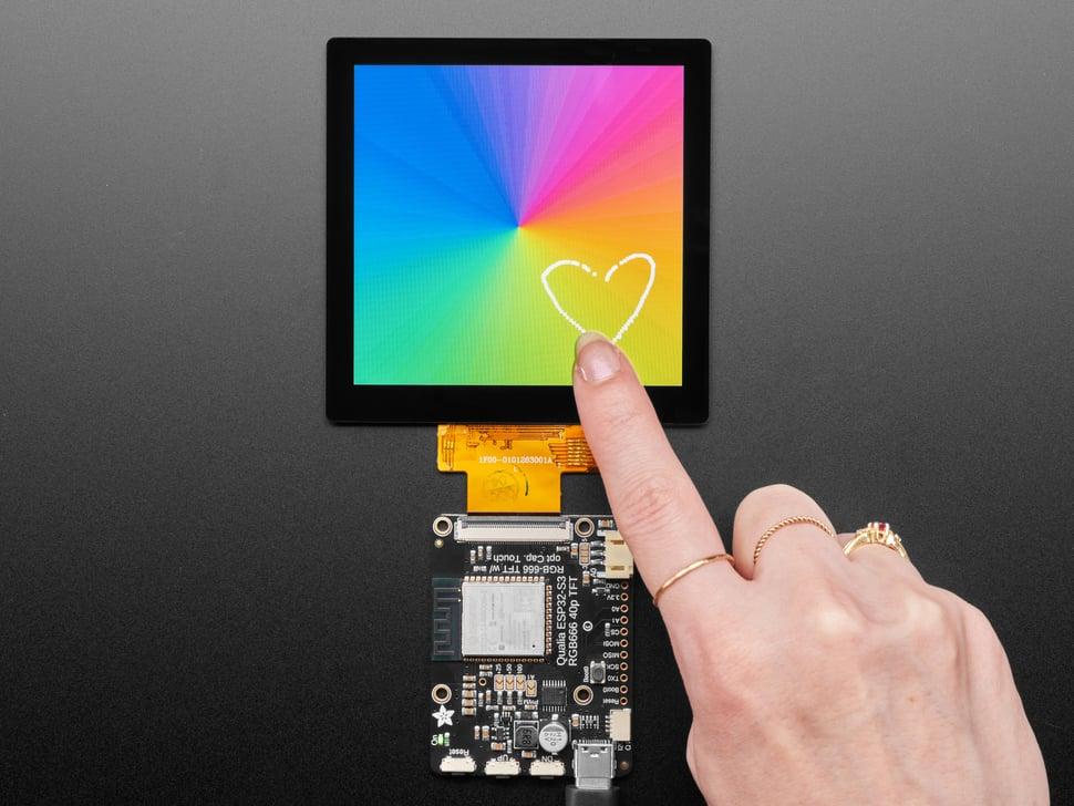 Adafruit Vierkante RGB TTL TFT Display - 4" 480x480 - Met Capacitive Touch