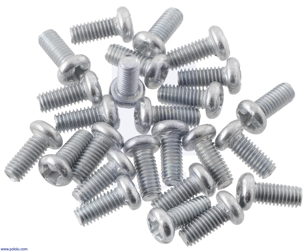 Pololu Machine Screw: M3, 7mm Length, Phillips (25-pack)
