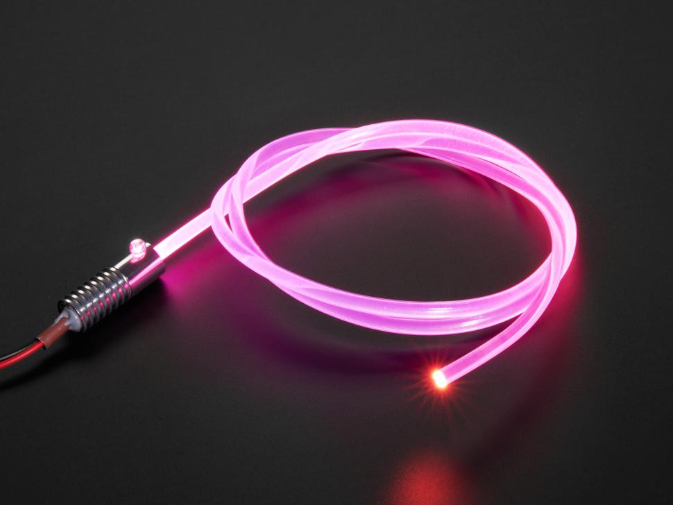 Adafruit Glasvezellichtbron - 1 Watt - Roze