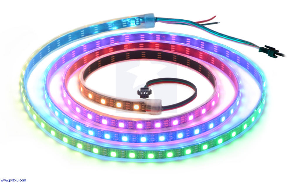 Pololu Striscia LED RGB indirizzabile 120 LED, 5V, 2m (SK6812)