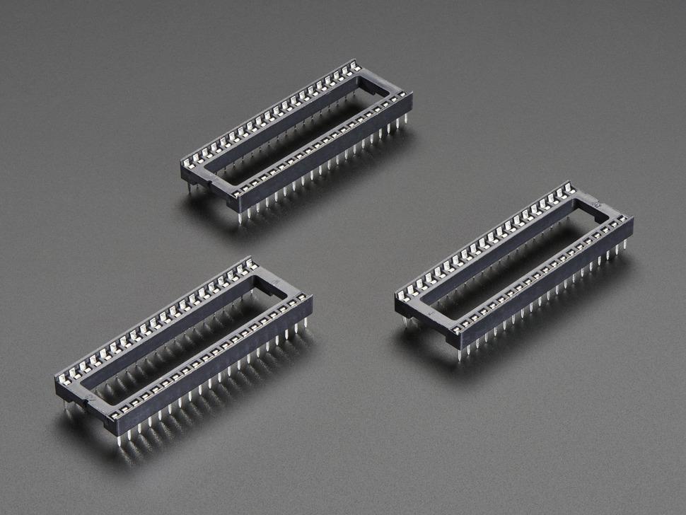 Adafruit IC- socket voor 40-pins 0,6" chips - verpakking van 3