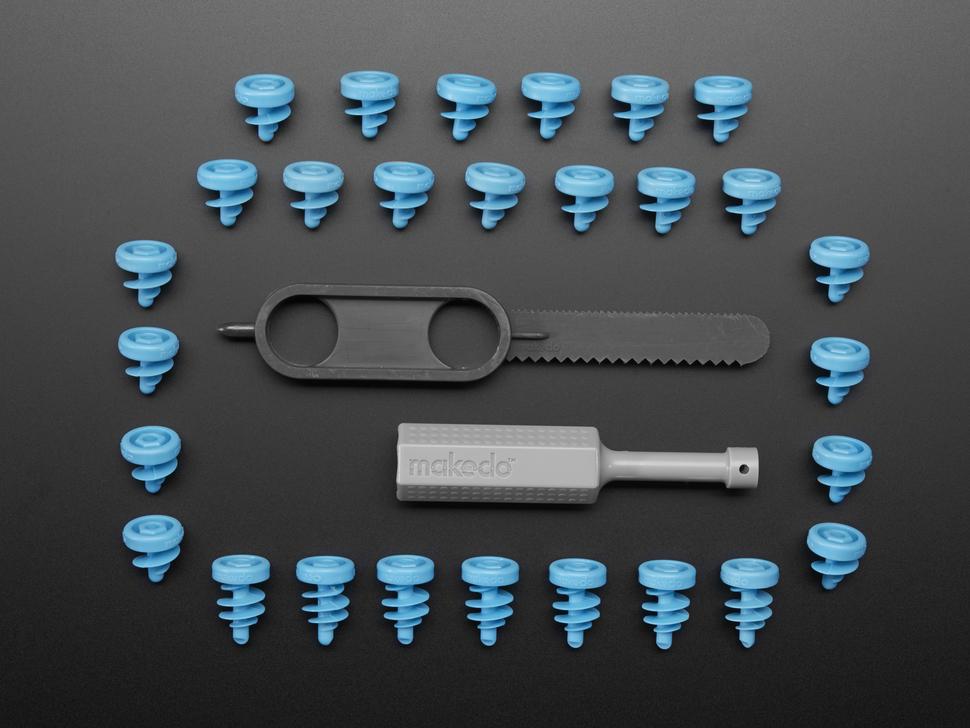 Adafruit Makedo Toolkit voor kartonnen constructies