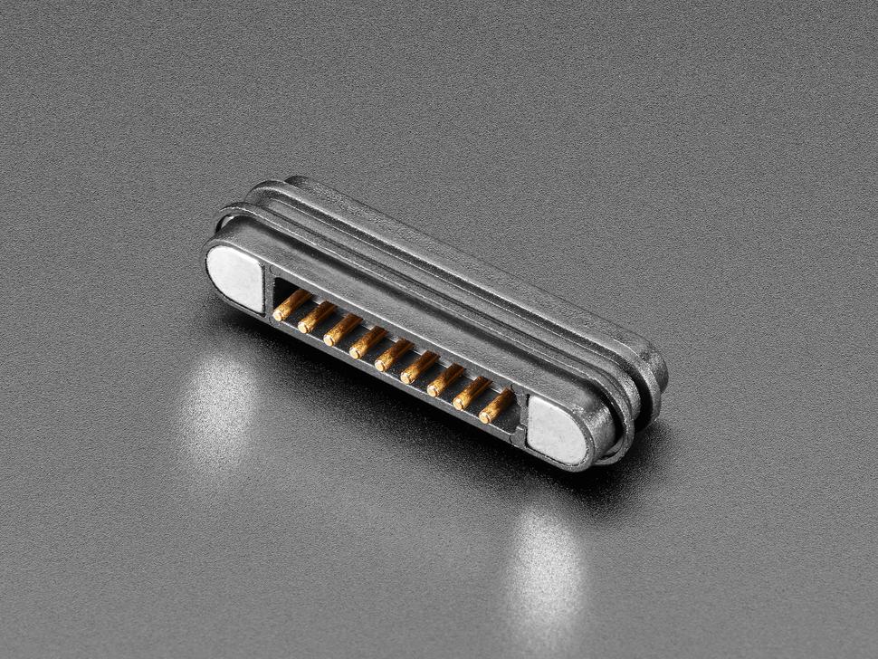 Adafruit DIY magnetische connector - Rechte 9 contactpennen - 2,2 mm spoed