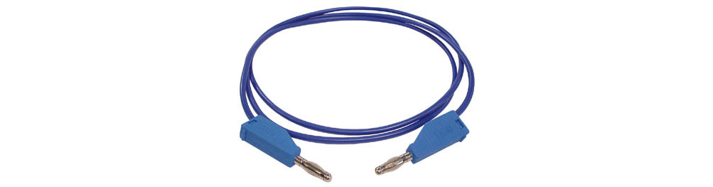 Velleman Cavi con connettori a banana stampati a iniezione 4mm blu