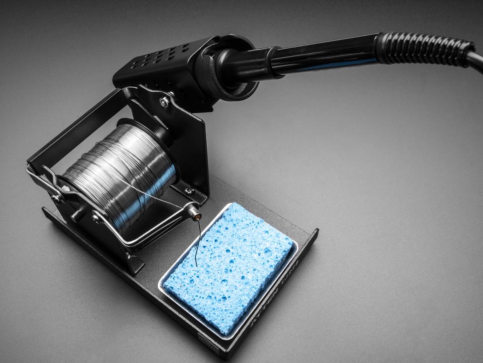 Adafruit Luxe soldeerstandaard met soldeerrolhouder
