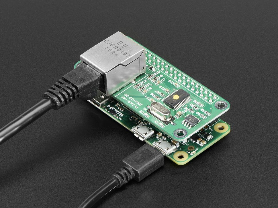 Adafruit PiJack Ethernet- hat voor Pi zero