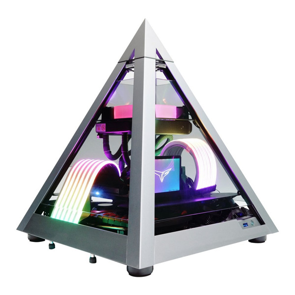 Azza Pyramide Mini | Boîtier Mini-ITX | Gris/Noir - Opencircuit
