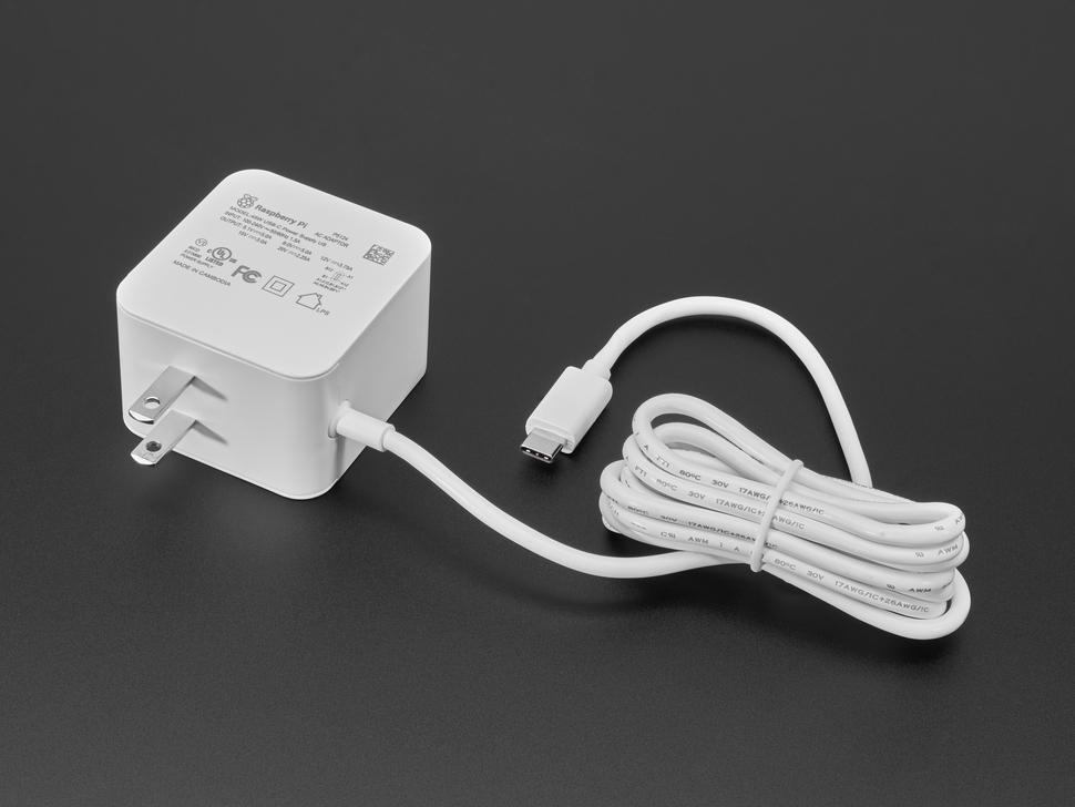 Adafruit Officiële Raspberry Pi 45W USB -C voeding