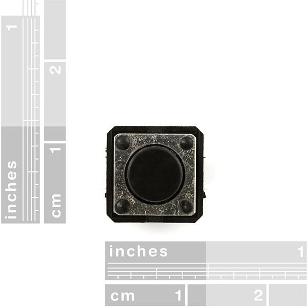 Momentane drukknopschakelaar - 12 mm vierkant