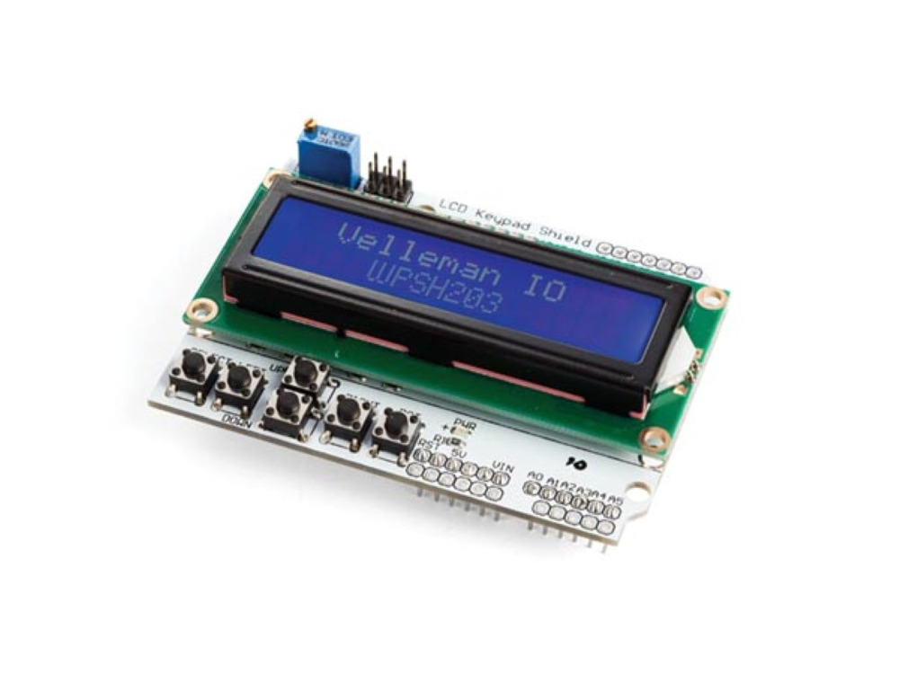 Whadda Shield LCD1602 e tastiera per schede Arduino