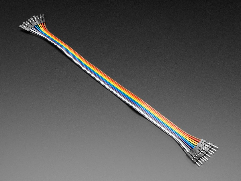 Adafruit Premium female /mannelijke 'Extension' jumper wires - 10 x 12" (300mm)