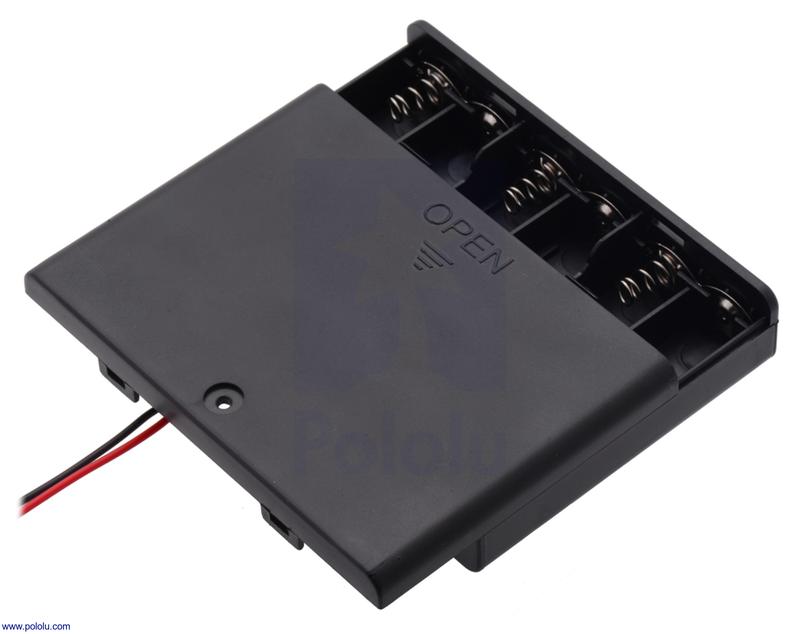 CABLEPELADO - Porta batterie per 2 batterie AA (FR6, HR6, LR6) - Supporto batterie per Arduino, PIC, AVR ed elettronica, plastica nera, leggera e compatta - ideale per progetti fai da te CABLEPELADO - Porta batterie per 2 batterie AA (FR6, HR6, LR6) - Supporto batterie per Arduino, PIC, AVR ed elettronica, plastica nera, leggera e compatta - ideale per progetti fai da te