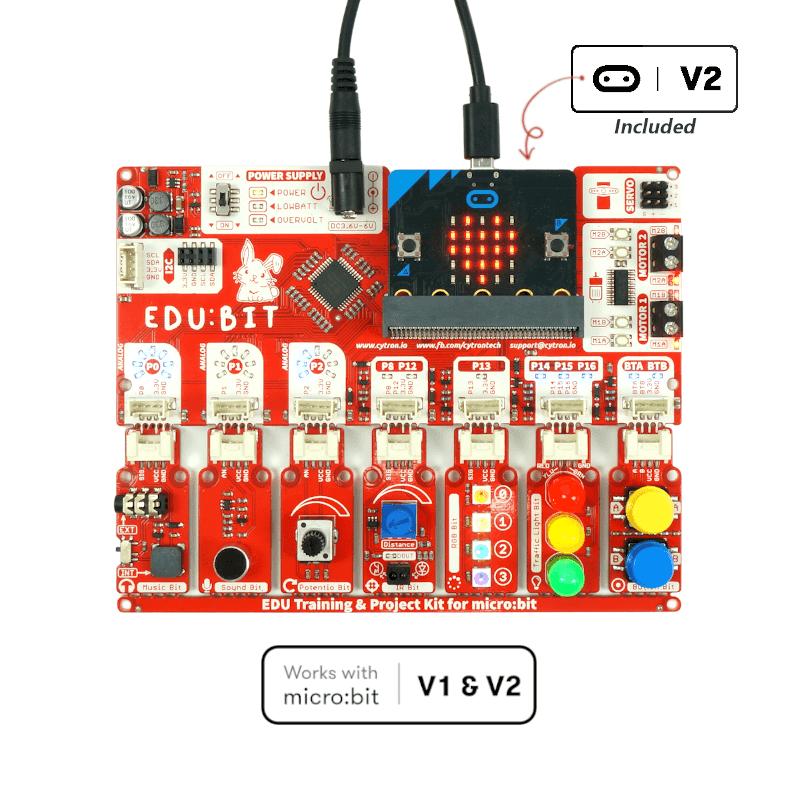 Cytron EDU:BIT with micro:bit V2 included - Opencircuit