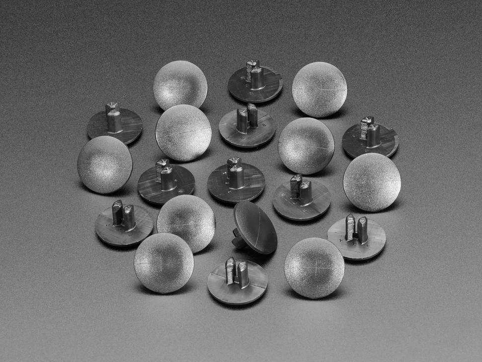 Adafruit Grote korte kunststof kliknagels - 9 mm tot 13 mm - 10 stuks