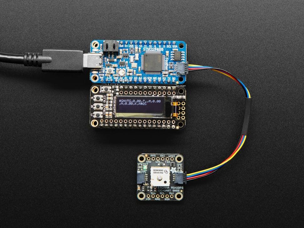 Adafruit Mini GPS PA1010D - UART en I2C - STEMMA QT