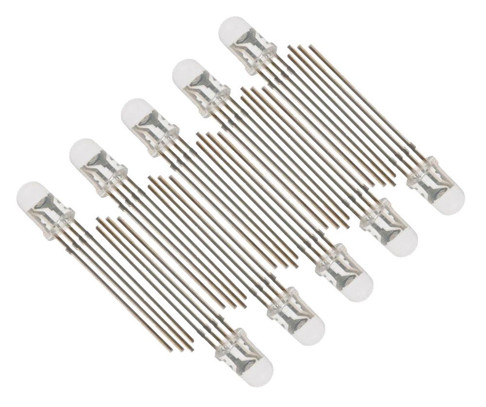 RGB 5mm leds - common cathode - 10 stuks - Opencircuit