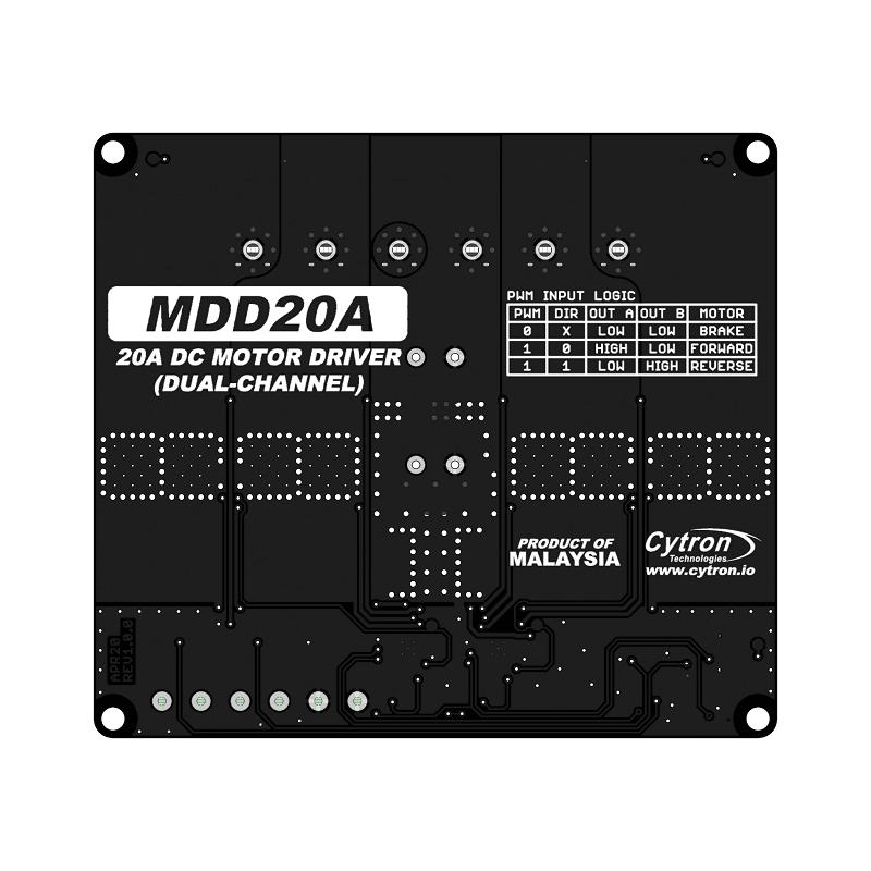 Cytron 20Amp 6V-30V DC Motor Driver (2 kanalen) - Opencircuit