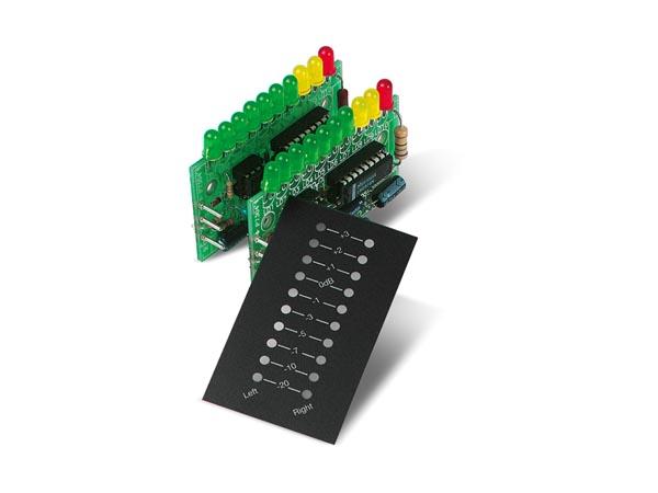 Stereo VU-meter 2 x 10 LEDs - DIY mini kit