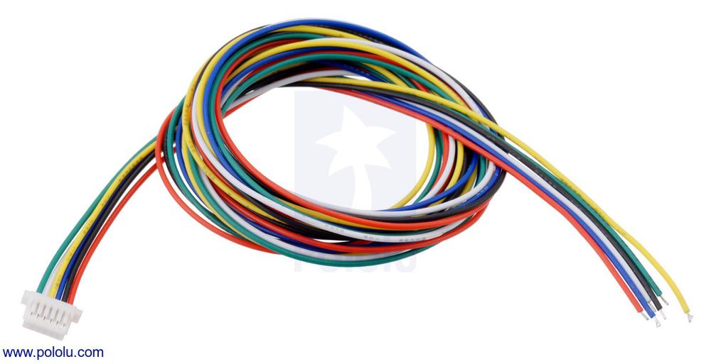 6-pins female JST SH-kabel 75 cm