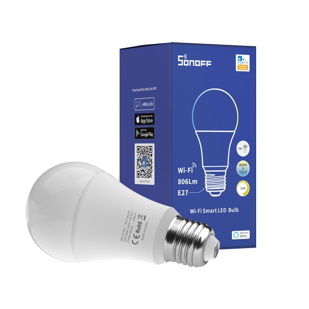 SONOFF B02-B-A60 Wi-Fi Smart LED-lampa - E27