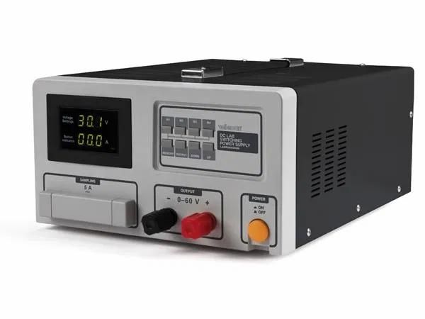 Dc lab kytkentätilan virtalähde 0-60 vdc / 30 a max LED-näytöllä