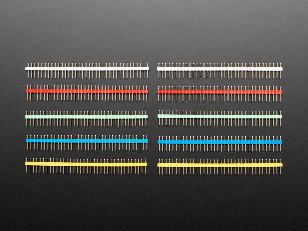 Break-away 0.1 "36-pins strip header - Rainbow Combo 10-pack