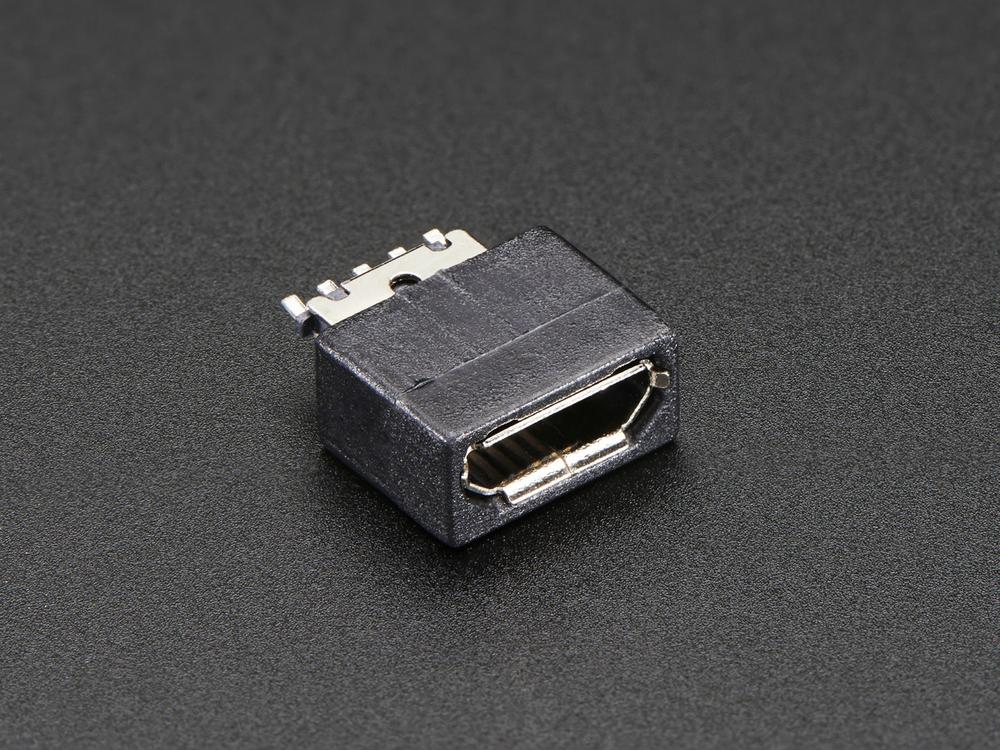 USB DIY-connector - MicroB female stekker