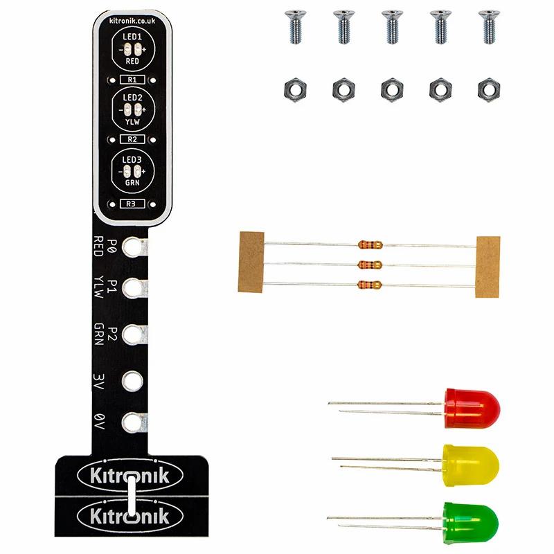 Kitronik STOP:bit - Traffic Light for BBC micro:bit (Kit) - Opencircuit