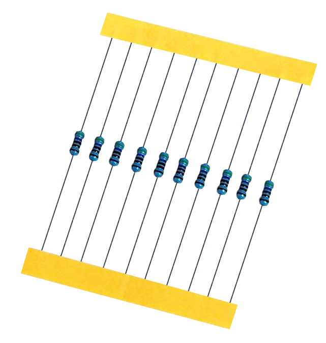 5 Résistances 240 K Ohms 1/4 Watt - Film Métallique, Tolérance 1%, Référence R0255, Neuves