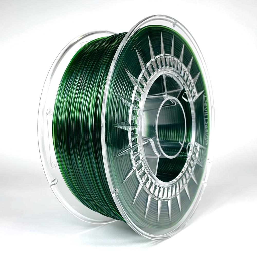 Devil Design PETG Filament 1.75mm - 1kg - Transparant groen