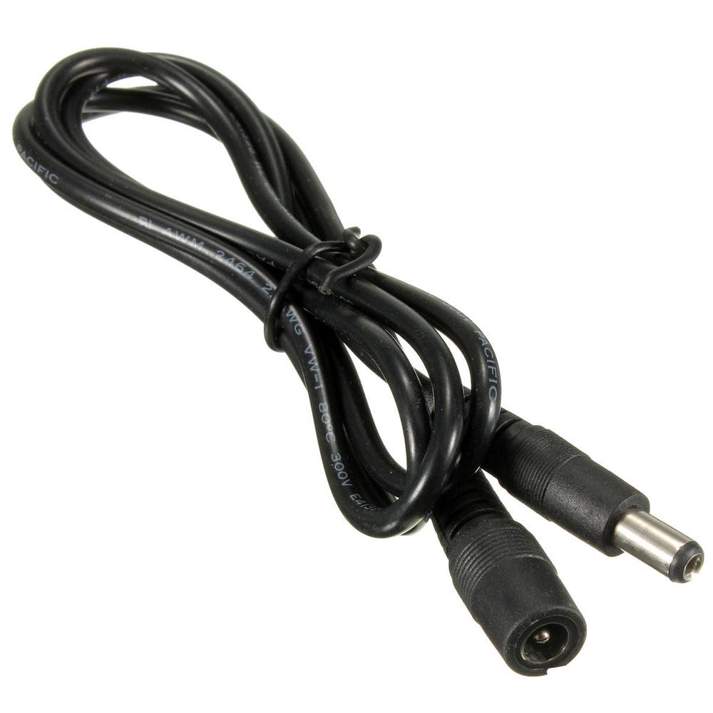 Câble d'extension DC 1 mètre 5,5 mm x 2,1 mm