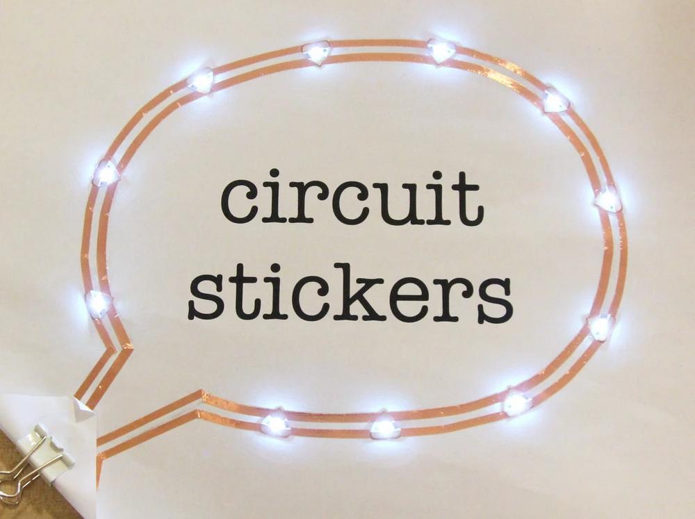 Circuit Stickers LED MegaPack (30 stickers) - Rood, Geel & Blauw