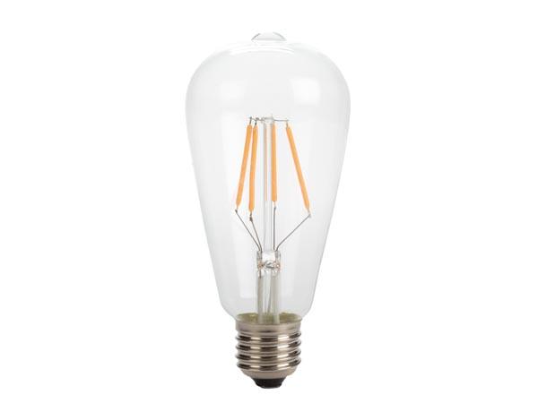 Antique led filament bulb - st64 - 4 w - e27 - intense warm white