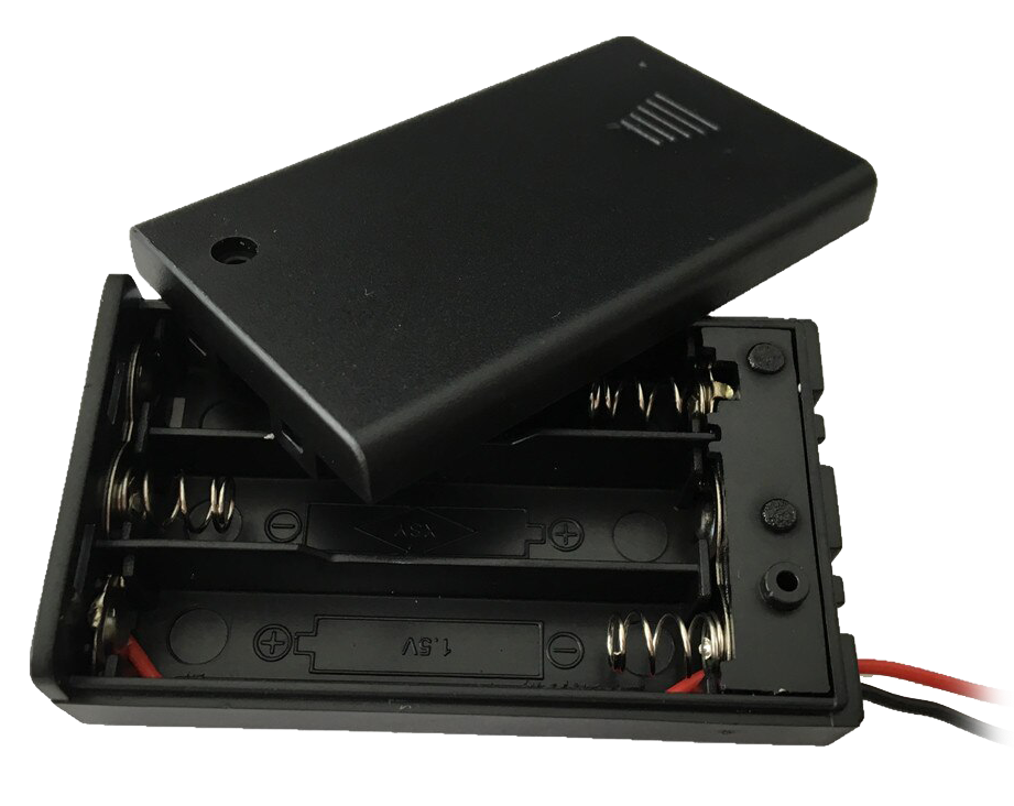 3x AAA batterij houder met switch