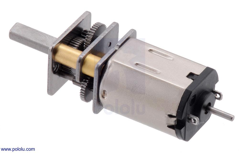 380:1 Micro Metal Gearmotor LP 6V with Extended Motor Shaft