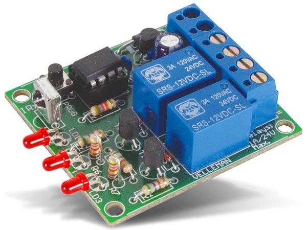 2-kanaals IR remote receiver kit - DIY mini kit