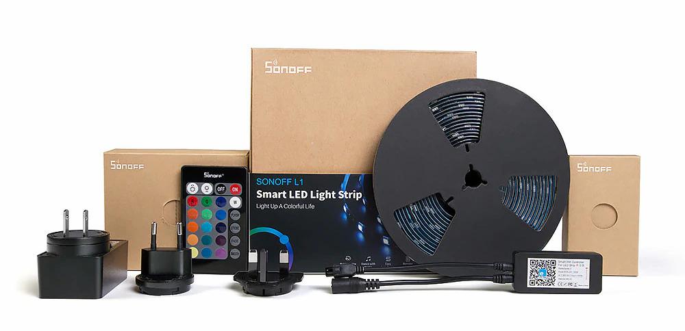 SONOFF L1 Lite Smart Wifi RGB LED Light Strip Frexible Cuttable App Control US