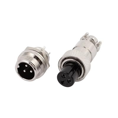 Câble Aviation GX12 3 Broches Mâle/femelle – 1 Mètre, 20 AWG – Pour Connexions électriques En Milieu Industriel, Auto, Maritime - 4
