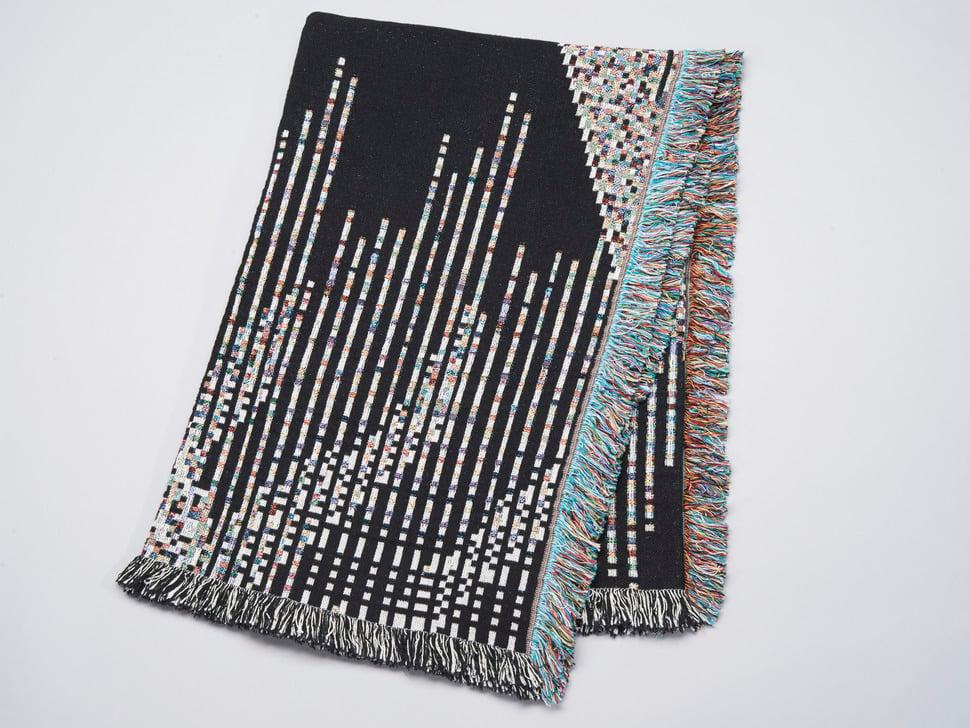 Adafruit Glitch Textiles Dark Code Throw