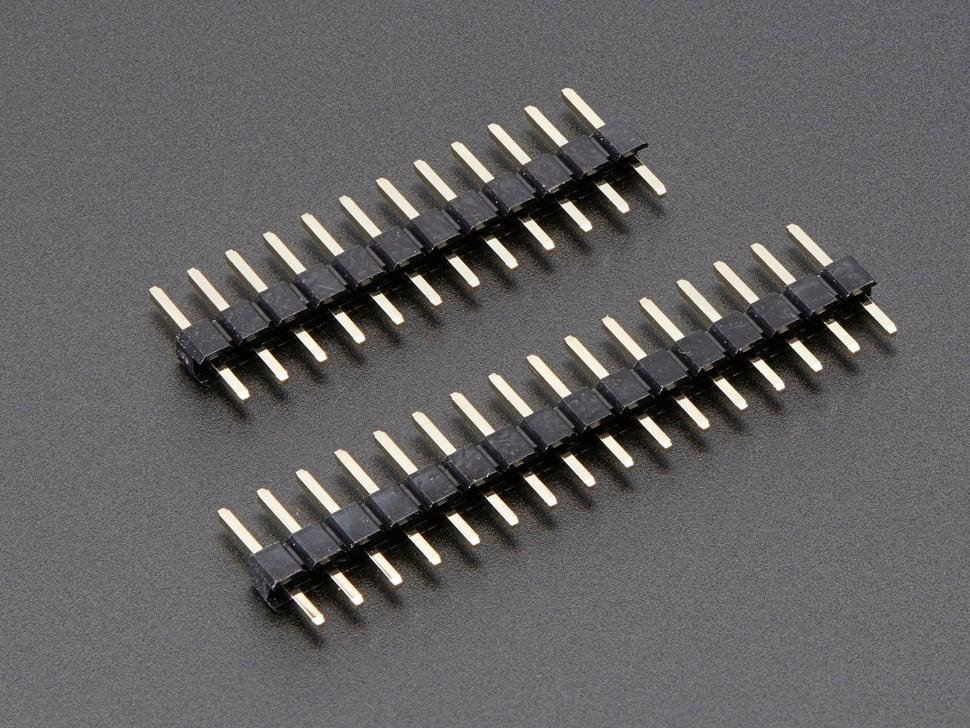 Adafruit Korte feather male headers - 12-pins en 16-pins male header