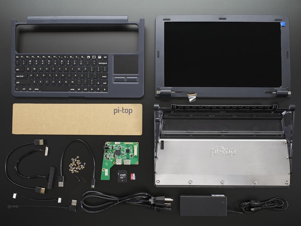 Adafruit Pi-Top - GRIJS - Een laptopkit voor Raspberry Pi B+ / Pi 2 / Pi 3