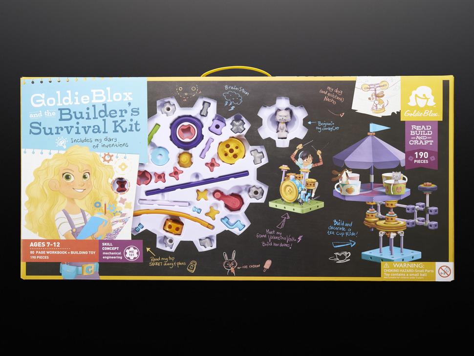 Adafruit Goldie Blox en de overlevingskit van de bouwer