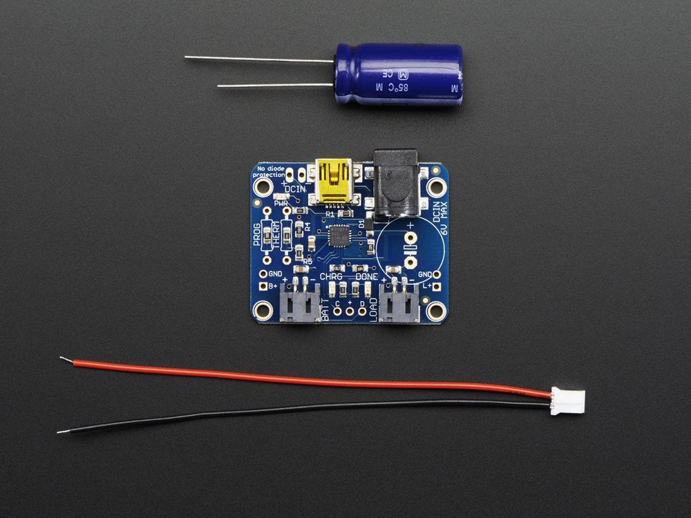 Module De Charge Adafruit Bq25185 - USB/DC/solaire Pour Batteries Li-ion/LiPo/LiFePO4