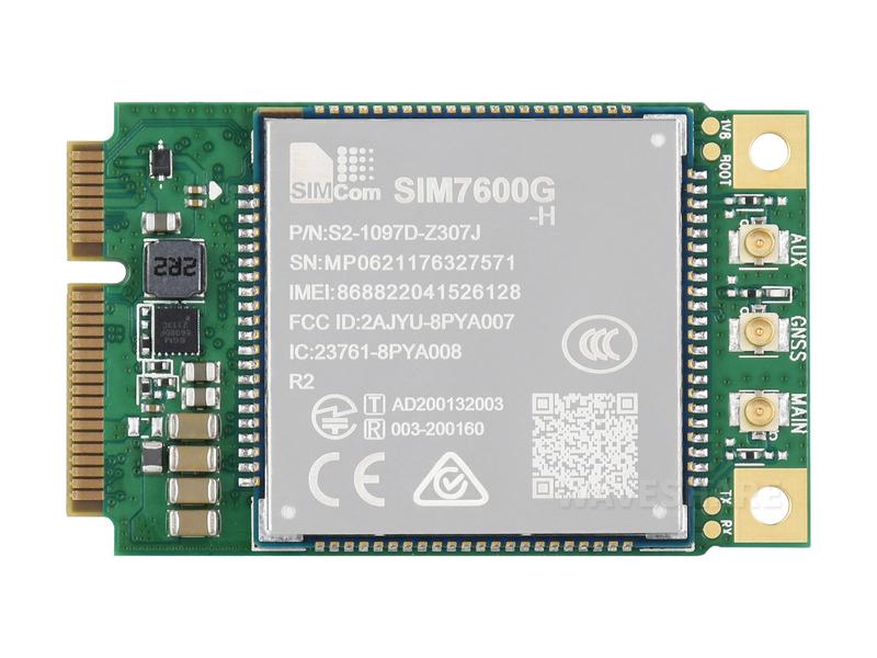 Waveshare SIM7600G-H-PCIE Module 4G LTE Cat-4 de SIMCom Original ...