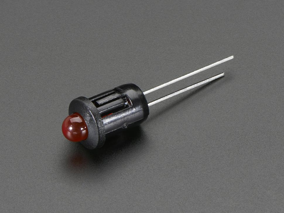 Adafruit 5 mm kunststof afgeschuinde LED-houder - verpakking van 5