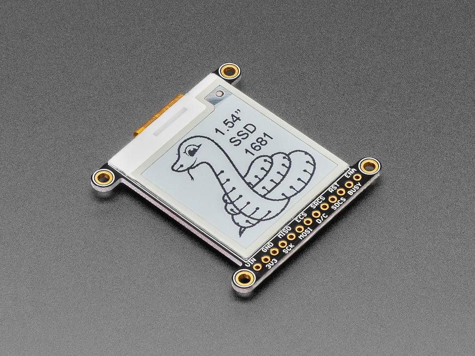 Adafruit 1,54" monochroom eInk/ePaper display met SRAM