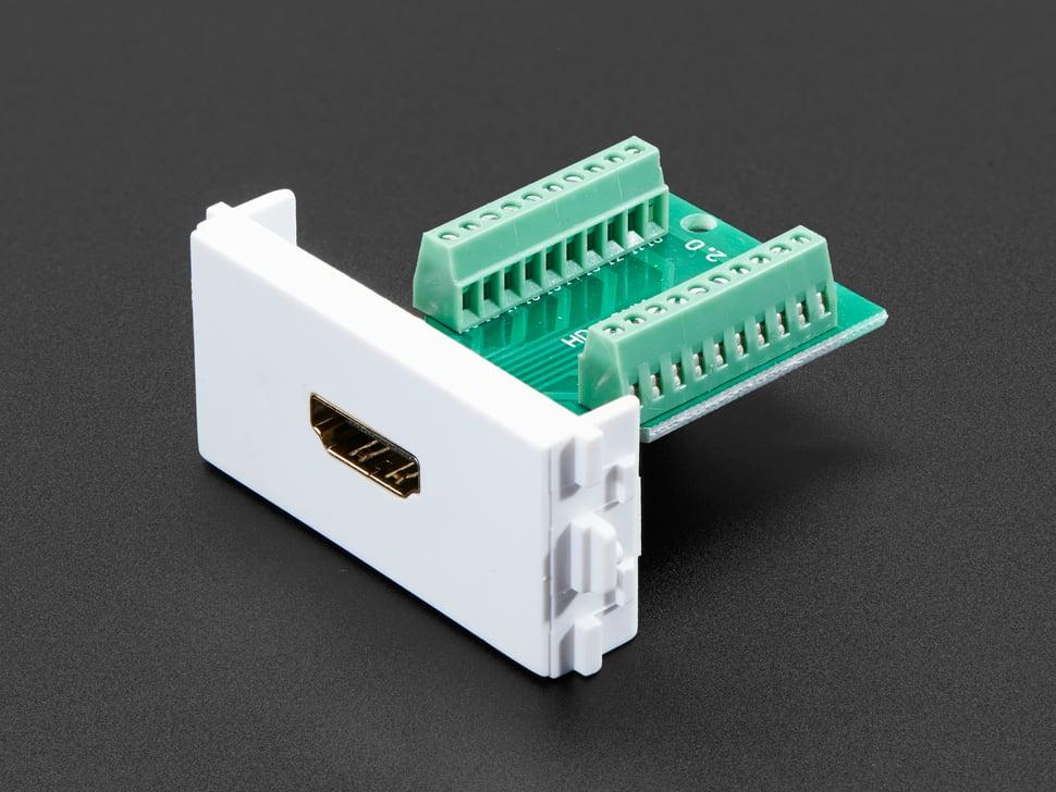 Adafruit HDMI- socket op paneel naar aansluitblok- breakout