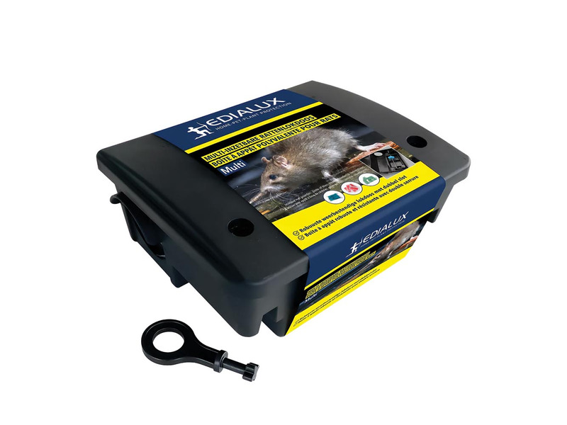 Edialux Caja de Cebo para Ratas Compacta y Robusta para un Control de ...